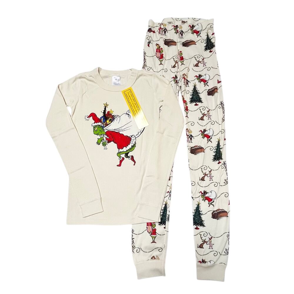 NWT Hanna Andersson Grinch PJ Set Size 10